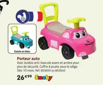 Porteur auto smoby