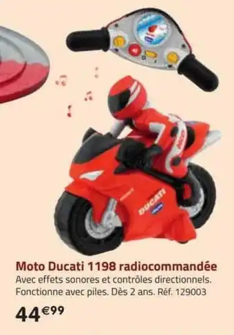 Moto ducati 1198 radiocommandée