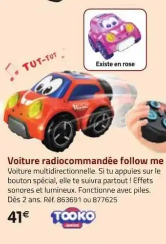 La Grande Récré Voiture radiocommandée follow me tooko offre