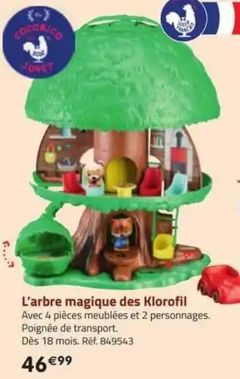 La Grande Récré L'arbre magique des klorofil offre