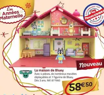 La Grande Récré La maison de bluey moose offre