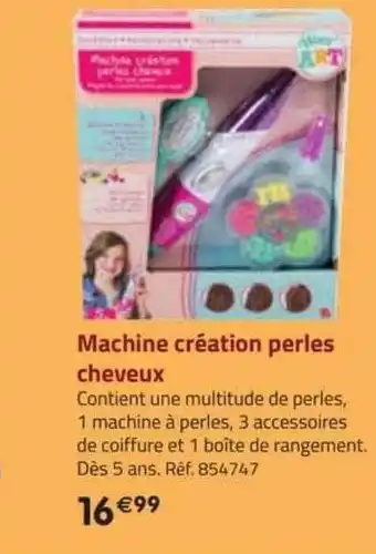 La Grande Récré Machine création perles cheveux wooz art offre