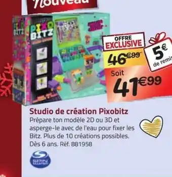 La Grande Récré Studio de création pixobitz spin master offre