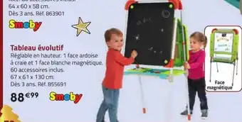 La Grande Récré Tableau évolutif smoby offre