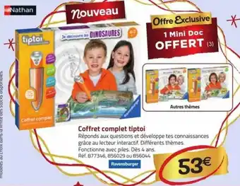 La Grande Récré Coffret complet tiptoi ravensburger offre