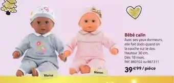 La Grande Récré Bébé calin offre