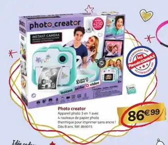La Grande Récré Photo creator offre