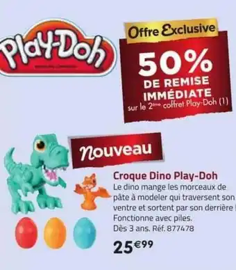 La Grande Récré Croque dino play-doh offre