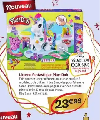 La Grande Récré Licorne fantastique play-doh offre
