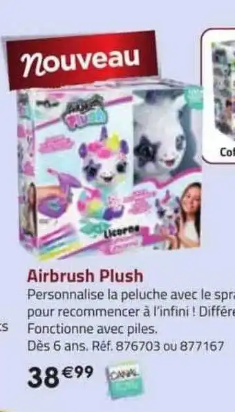 Airbrush plush canal toys
