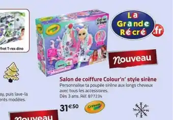 Salon de coiffure colour'n style sirène crayola