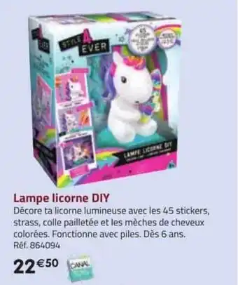 La Grande Récré Lampe licorne diy offre
