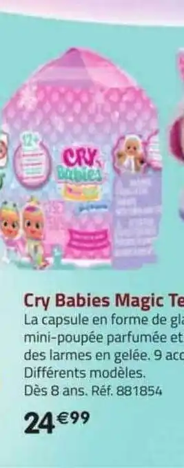 La Grande Récré Cry babies magic tears offre