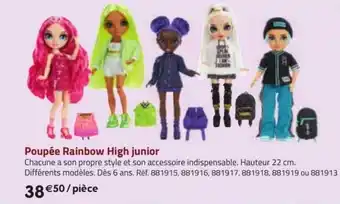 La Grande Récré Poupée rainbow high junior offre