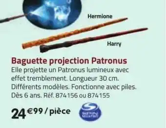 La Grande Récré Baguette projection patronus spin master offre