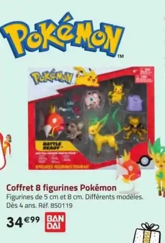 La Grande Récré Coffret 8 figurines pokémon bandai offre