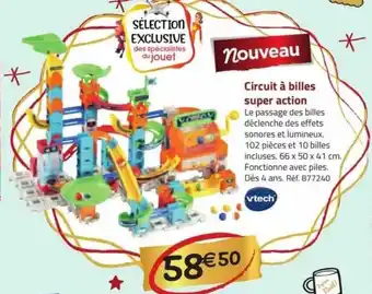 La Grande Récré Circuit à billes super action vtech offre