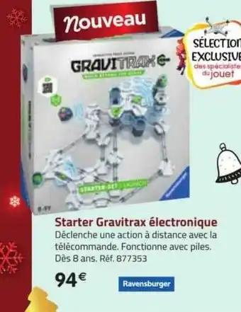 La Grande Récré Starter gravitrax électronique ravensburger offre