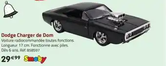 La Grande Récré Dodge charger de dom smoby offre