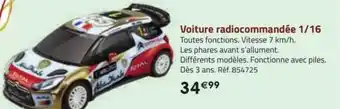 La Grande Récré Voiture radiocommandée 1-16 offre