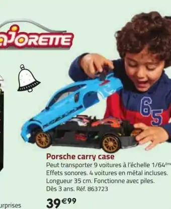 La Grande Récré Porsche carry case majorette offre