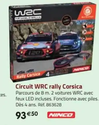 Circuit wrc rally corsica ninco