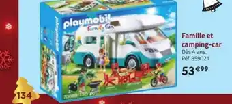 Famille et camping-car playmobil