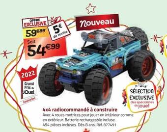 La Grande Récré 4x4 radiocommandé à construire offre
