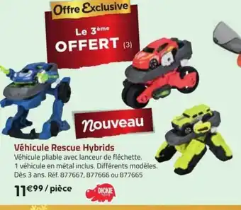 La Grande Récré Véhicule rescue hybrids dickie offre