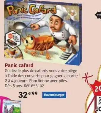 La Grande Récré Panic cafard ravensburger offre