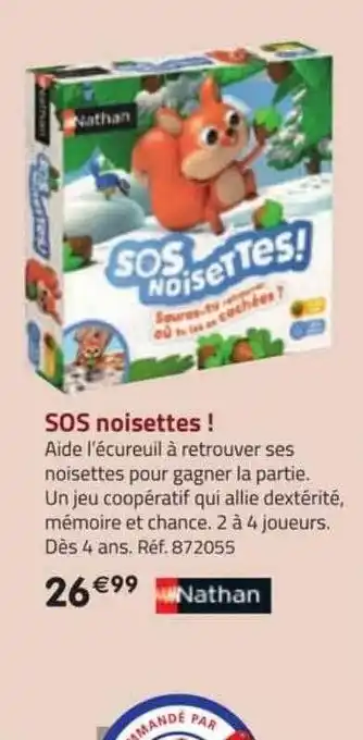 Sos noisettes ! nathan