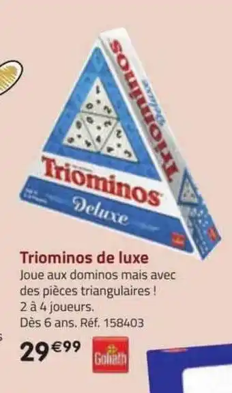 La Grande Récré Triominos de luxe goliath offre