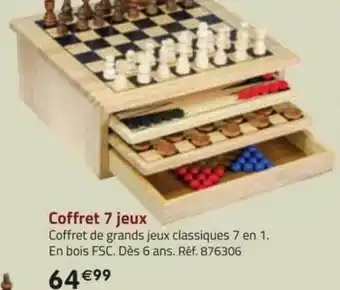 La Grande Récré Coffret 7 jeux offre