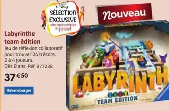 La Grande Récré Labyrinthe team édition ravensburger offre