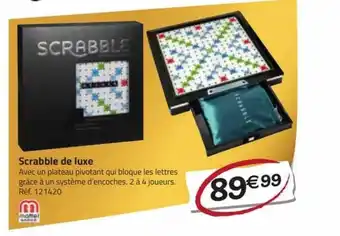 La Grande Récré Scrabble de luxe mattel offre