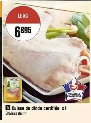 Cuisse de dinde certifiée x1