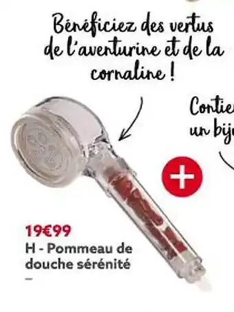 Gifi Pommeau de douche sérénité offre