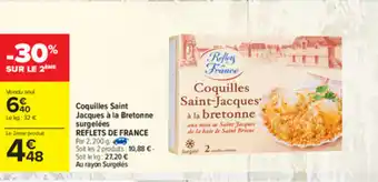 Carrefour Coquilles saint jaccques à la bretonne surgelées offre