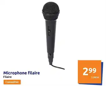 Microphone filaire