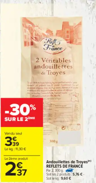 Carrefour Andouillettes de troyes offre