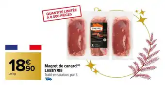 Carrefour Magret de canard LABEYRIE offre
