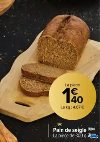 Carrefour Pain de seigle offre