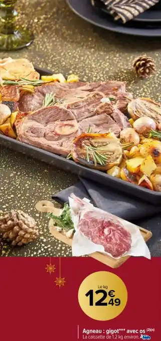 Carrefour Agneau : gigot avec os offre