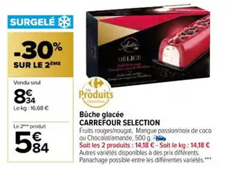Carrefour Bûche glacée CARREFOUR SELECTION offre