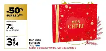 Carrefour Mon chéri FERRERO offre