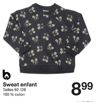 Zeeman Sweat enfant offre