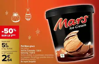 Carrefour Pot mars glacé offre