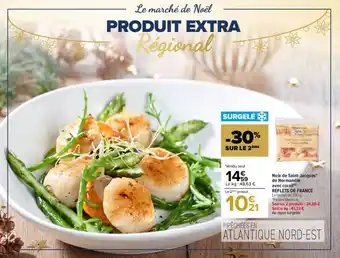 Carrefour Market Noix de saint-jacques de normandie avec corail REFLETS DE FRANCE offre