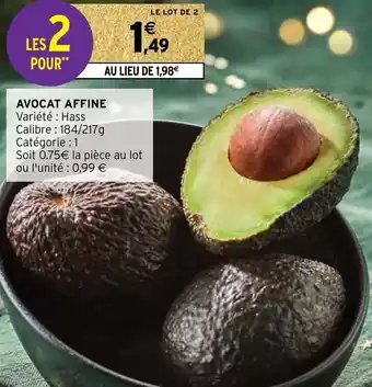 Intermarché Avocat affine offre