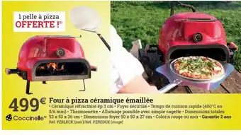 Espace emeraude Four à pizza céramique émaillée coccinelle offre